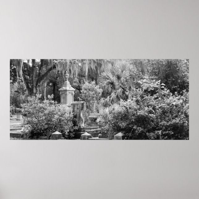 Póster Cementerio, Savannah Ga, MD Photography (Frente)