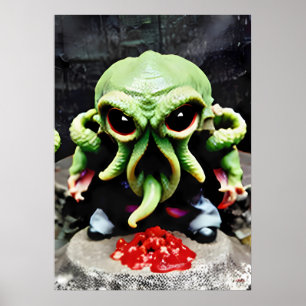 Póster Cena con Cthulhu