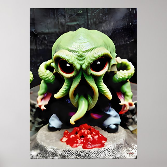 Póster Cena con Cthulhu (Frente)