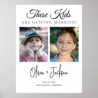 Póster Cena de ensayo de boda de estos chicos