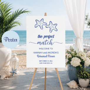 Póster Cena de Ensayo de la Estrella de Mar La Pareja Per