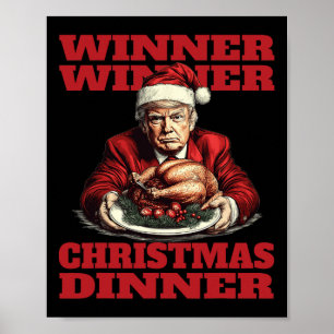 Póster Cena de ganadores de Navidades ganadores de Donald