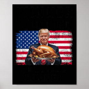 Póster Cena de Navidades ganadores de Trump con humor R