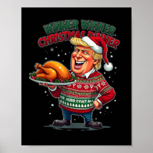 Póster Cena de Navidades ganadores del Humor de Trump