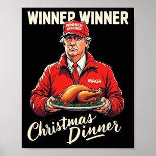 Póster Cena de Navidades ganadores del Humor de Trump