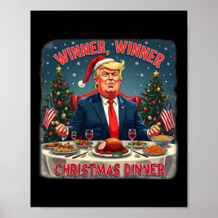 Póster Cena de Navidades ganadores del Humor de Trump