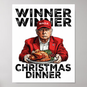 Póster Cena de Navidades ganadores del premio Trump