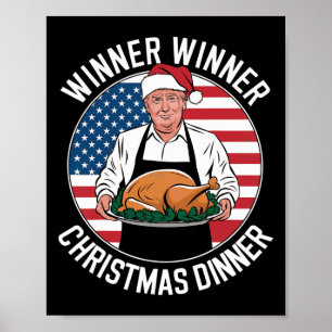 Póster Cena de Navidades ganadores del premio Trump