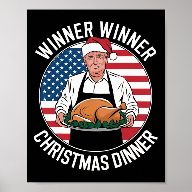 Póster Cena de Navidades ganadores del premio Trump (Frente)