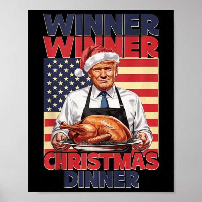 Póster Cena de Navidades ganadores del premio Trump (Frente)