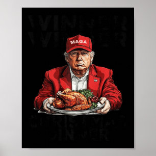 Póster Cena de Navidades ganadores del premio Trump