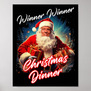 Póster Cena de Navidades ganadores - Presidente Trump