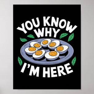 Póster Cena Divertida de Acción de Gracias Sabes Por Qué