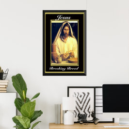 Póster Cena divina: Rompiendo pan con Jesús
