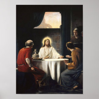 Póster Cena en Emaús