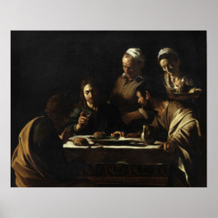 Póster Cena en Emmaus