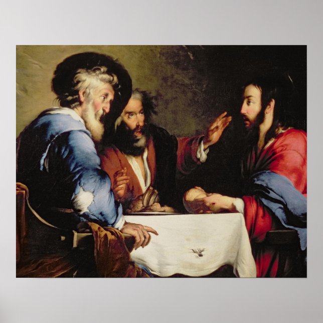 Póster Cena en Emmaus (Frente)