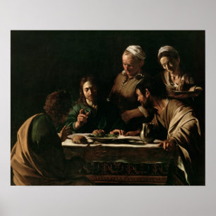 Póster Cena en Emmaus, 1606