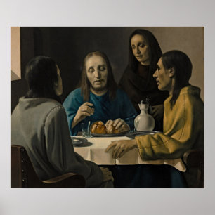 Póster Cena en Emmaus (1937) — Van Meegeren