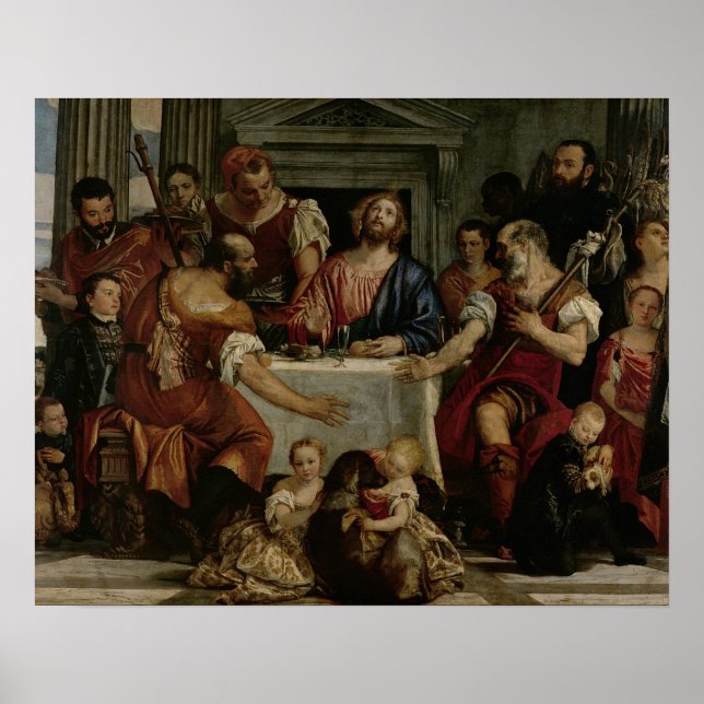 Póster Cena en Emmaus (aceite sobre lienzo) (Frente)