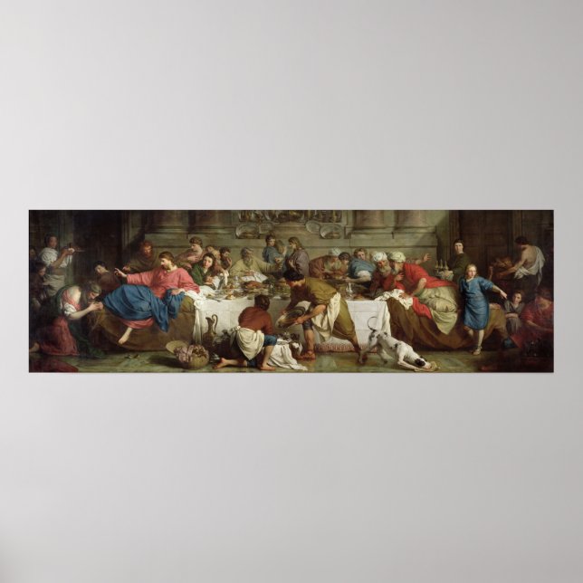 Póster Cena en la Casa de Simón, 1737 (Frente)
