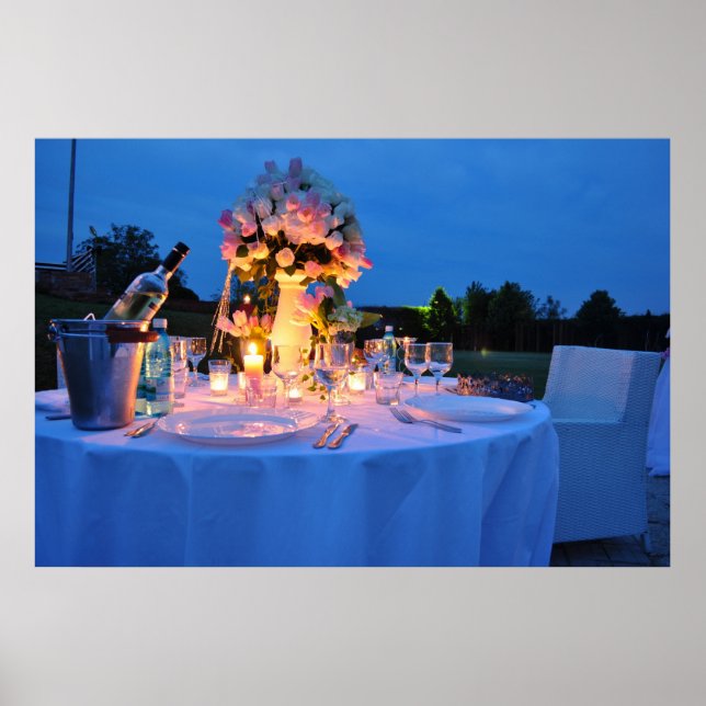 Póster cena romántica (Frente)