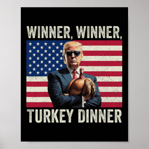 Póster Cena turca del ganador de Trump con humor
