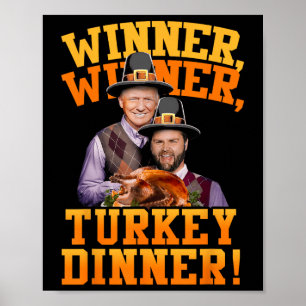 Póster Cena turca del ganador de Trump Vance