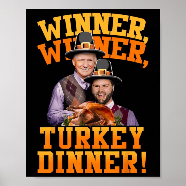 Póster Cena turca del ganador de Trump Vance (Frente)