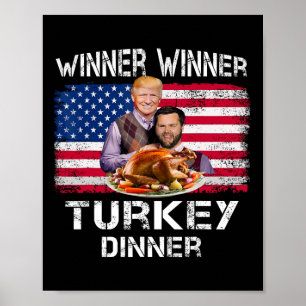 Póster Cena turca del ganador de un premio Humor Trump Va
