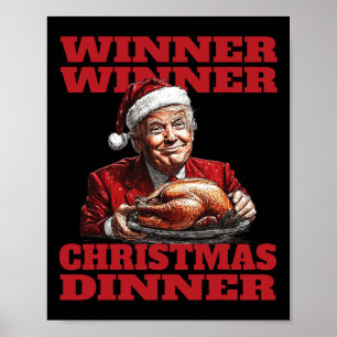 Póster Cena X ganadora de Navidades ganadores de Santa Tr