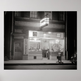 Póster Cenando por la noche, 1940. Foto antigua