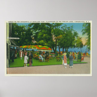 Póster Cenar en el paseo marítimo de Roseland Park Scene