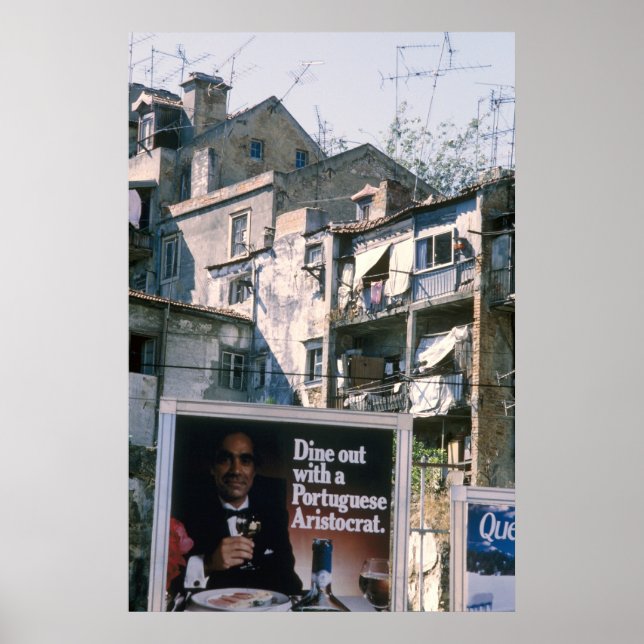 Póster Cene con un aristócrata portugués (Frente)