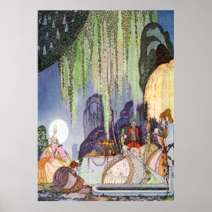 Póster Cenicienta de Kay Nielsen en el baile