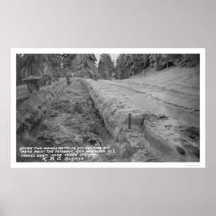 Póster Ceniza volcánica en Alaska en 1912