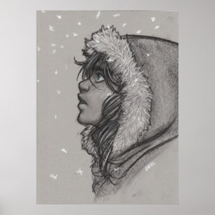 Póster Ceniza y poster de la nieve