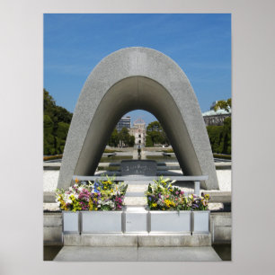 Póster Cenotafio conmemorativo de Hiroshima