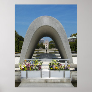 Póster Cenotafio conmemorativo de Hiroshima