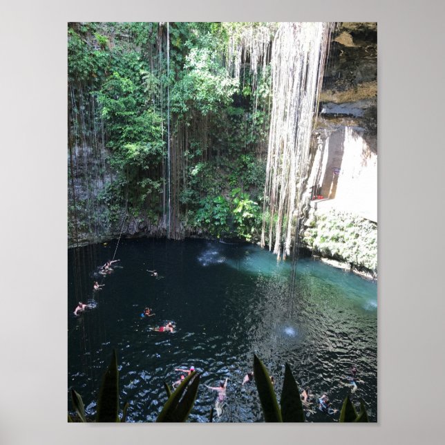 Póster Cenote Azul Sagrado, Ik Kil, México #2 Poster (Frente)