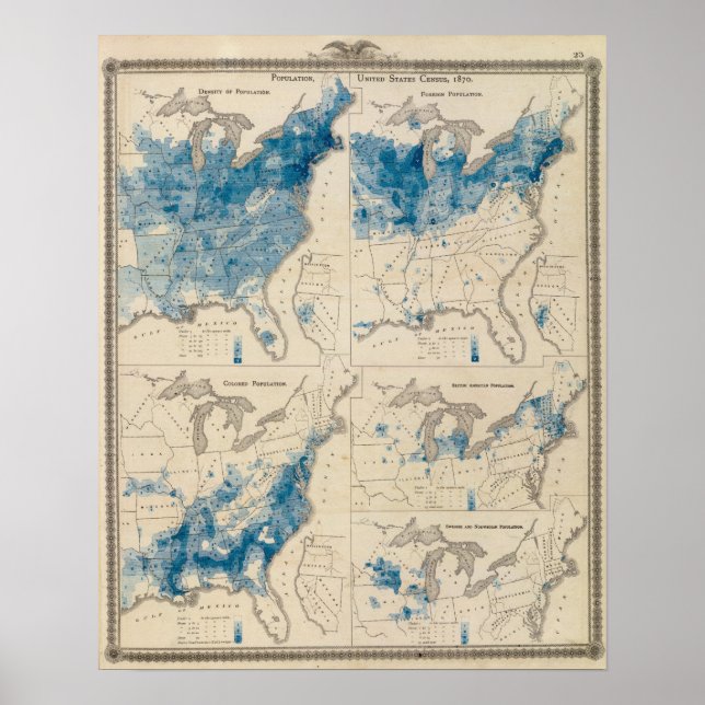 Póster Censo de población de los Estados Unidos 2 (Frente)