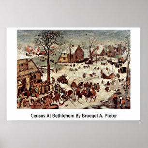 Póster Censo En Belén Por Bruegel A. Pieter