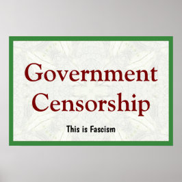 Póster Censura gubernamental