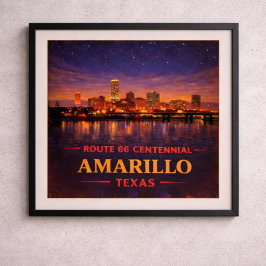 Póster Centenario de Amarillo Texas