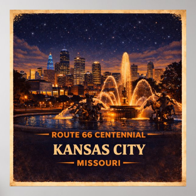 Póster Centenario de Kansas City Misuri (Frente)