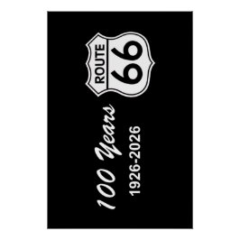 Póster Centenario de la Ruta 66 Histórica
