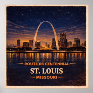 Póster Centenario de San Luis Misuri
