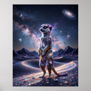 Póster Centinela de la duna estelar de la suricata galáct
