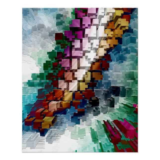 Póster Centrado en el cubo (Anverso)