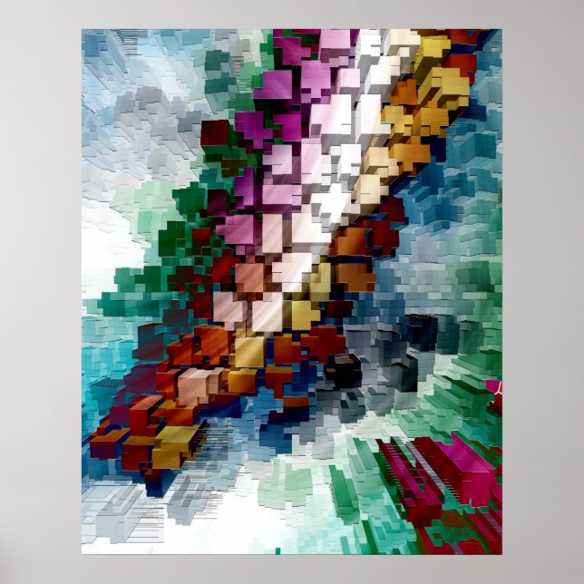 Póster Centrado en el cubo (Frente)